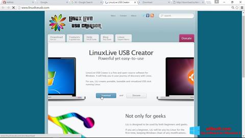 Στιγμιότυπο οθόνης LinuxLive USB Creator Windows 8