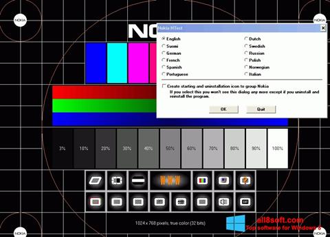 Στιγμιότυπο οθόνης Nokia Monitor Test Windows 8