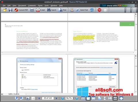 Στιγμιότυπο οθόνης Nuance PDF Reader Windows 8