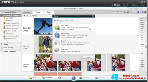 Στιγμιότυπο οθόνης Nero MediaHome Windows 8