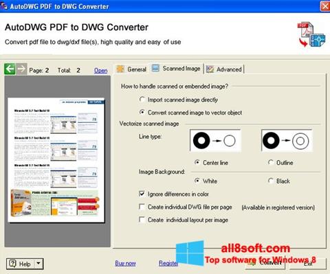Στιγμιότυπο οθόνης PDF to DWG Converter Windows 8