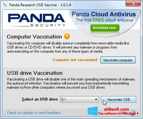 Στιγμιότυπο οθόνης Panda USB Vaccine Windows 8