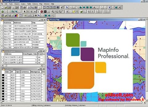 Στιγμιότυπο οθόνης MapInfo Professional Windows 8