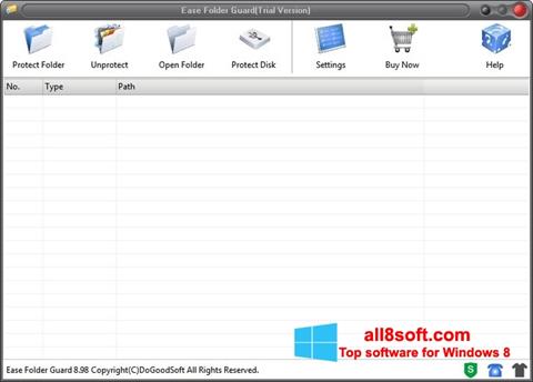 Στιγμιότυπο οθόνης Folder Guard Windows 8