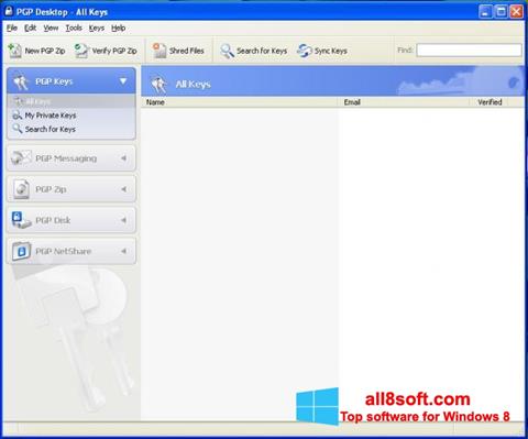 Στιγμιότυπο οθόνης PGP Desktop Windows 8