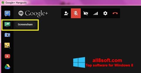 Στιγμιότυπο οθόνης Hangouts Windows 8