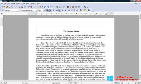 Στιγμιότυπο οθόνης OpenOffice Windows 8