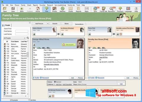 Στιγμιότυπο οθόνης Family Tree Builder Windows 8