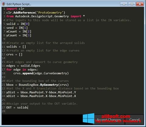 Στιγμιότυπο οθόνης Python Windows 8