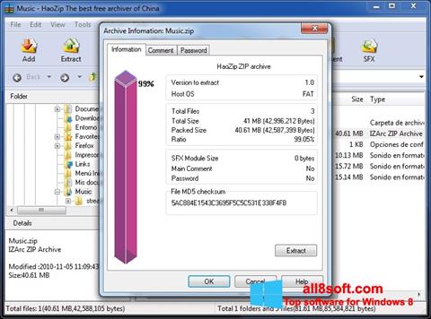 Στιγμιότυπο οθόνης HaoZip Windows 8