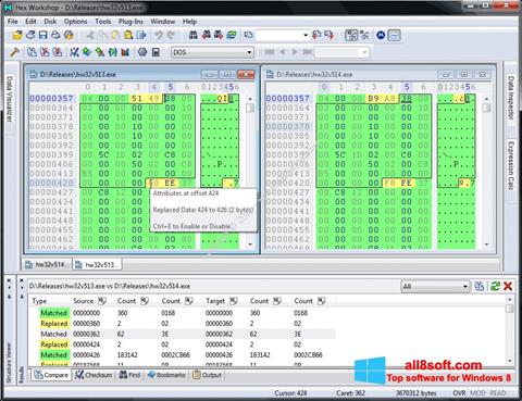 Στιγμιότυπο οθόνης Hex Workshop Windows 8