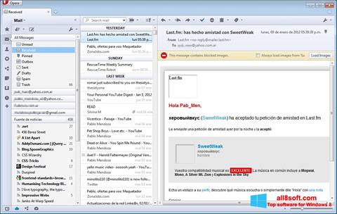Στιγμιότυπο οθόνης Opera Mail Windows 8