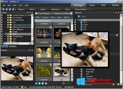 Στιγμιότυπο οθόνης ACDSee Photo Manager Windows 8