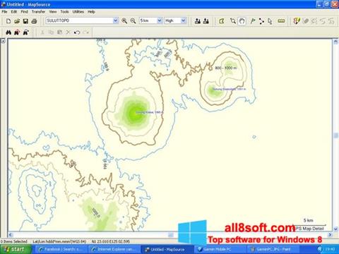 Στιγμιότυπο οθόνης MapSource Windows 8