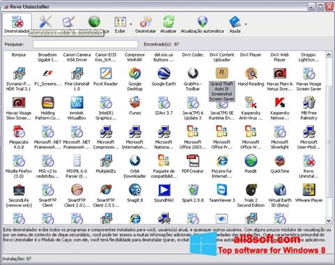 Στιγμιότυπο οθόνης Revo Uninstaller Pro Windows 8