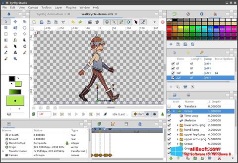 Στιγμιότυπο οθόνης Synfig Studio Windows 8