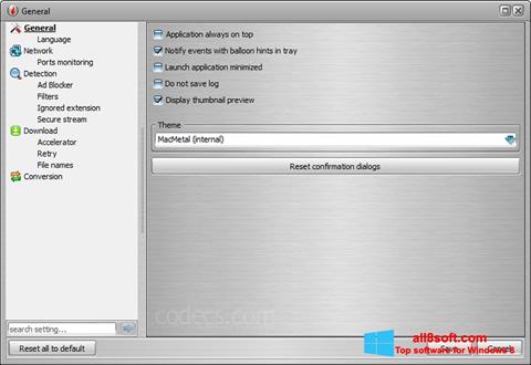 Στιγμιότυπο οθόνης VSO Downloader Windows 8