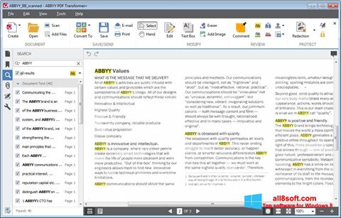 Στιγμιότυπο οθόνης ABBYY PDF Transformer Windows 8