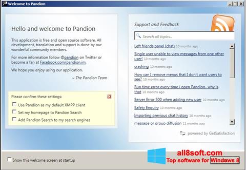 Στιγμιότυπο οθόνης Pandion Windows 8
