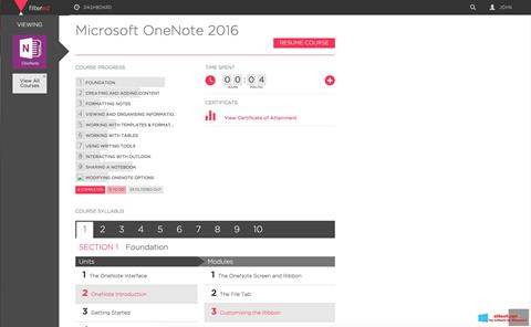 Στιγμιότυπο οθόνης Microsoft OneNote Windows 8