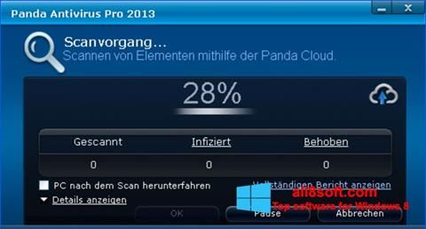 Στιγμιότυπο οθόνης Panda Antivirus Pro Windows 8