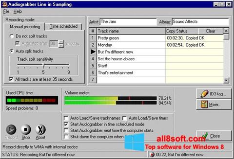 Στιγμιότυπο οθόνης Audiograbber Windows 8