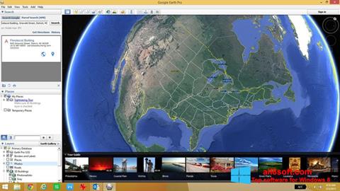 Στιγμιότυπο οθόνης Google Earth Windows 8
