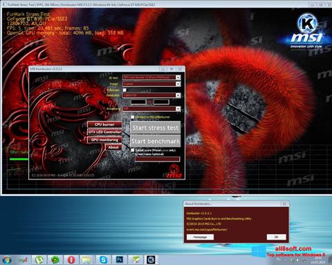 Στιγμιότυπο οθόνης MSI Kombustor Windows 8