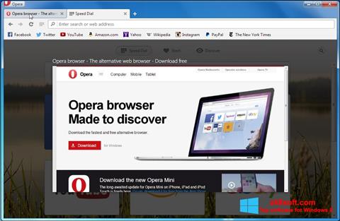 Στιγμιότυπο οθόνης Opera Developer Windows 8