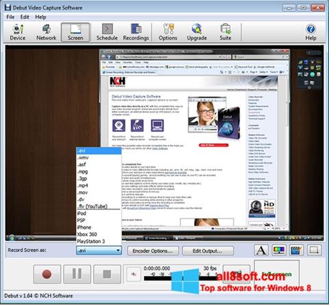 Στιγμιότυπο οθόνης Debut Video Capture Windows 8