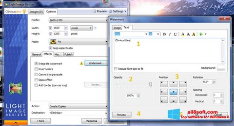 Στιγμιότυπο οθόνης Light Image Resizer Windows 8