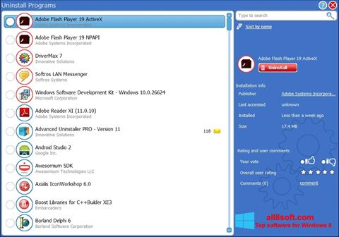 Στιγμιότυπο οθόνης Advanced Uninstaller PRO Windows 8