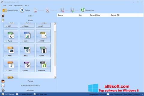 Στιγμιότυπο οθόνης Format Factory Windows 8