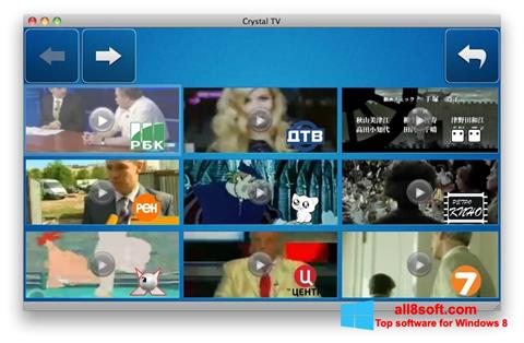 Στιγμιότυπο οθόνης Crystal TV Windows 8