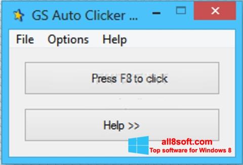 Στιγμιότυπο οθόνης GS Auto Clicker Windows 8