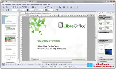 Στιγμιότυπο οθόνης LibreOffice Windows 8