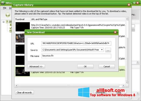 Στιγμιότυπο οθόνης Free Video Catcher Windows 8