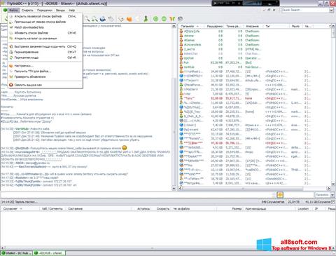 Στιγμιότυπο οθόνης FlylinkDC++ Windows 8