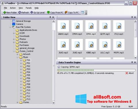Στιγμιότυπο οθόνης iFunBox Windows 8