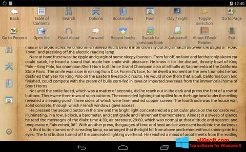Στιγμιότυπο οθόνης Cool Reader Windows 8