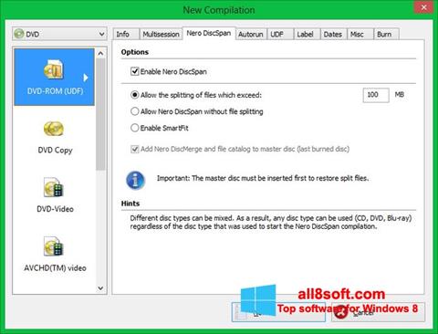 Στιγμιότυπο οθόνης Nero Image Drive Windows 8