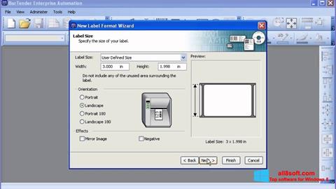 Στιγμιότυπο οθόνης BarTender Windows 8
