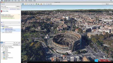 Στιγμιότυπο οθόνης Google Earth Pro Windows 8