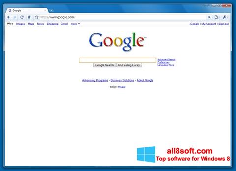 Στιγμιότυπο οθόνης Google Chrome Beta Windows 8