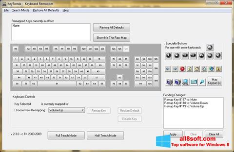 Στιγμιότυπο οθόνης KeyTweak Windows 8