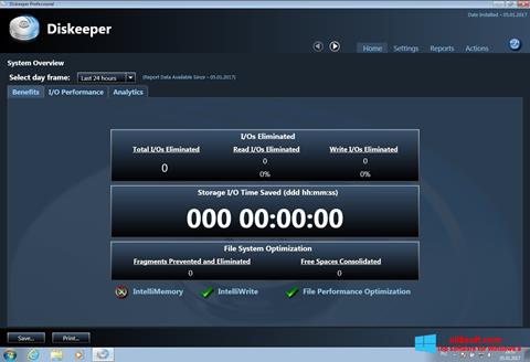 Στιγμιότυπο οθόνης Diskeeper Windows 8