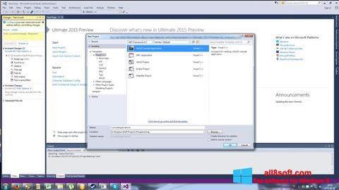 Στιγμιότυπο οθόνης Microsoft Visual Basic Windows 8