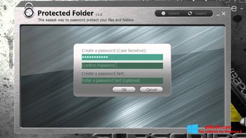 Στιγμιότυπο οθόνης Protected Folder Windows 8