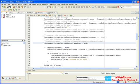 Στιγμιότυπο οθόνης NetBeans Windows 8