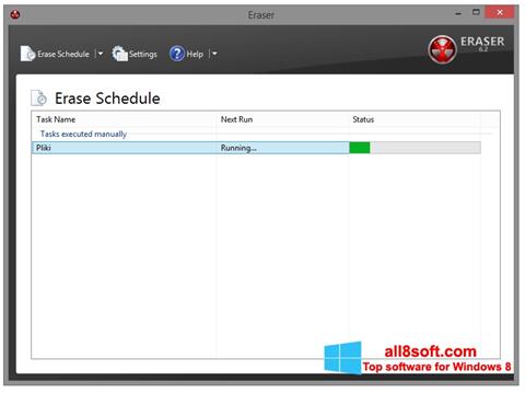 Στιγμιότυπο οθόνης Eraser Windows 8